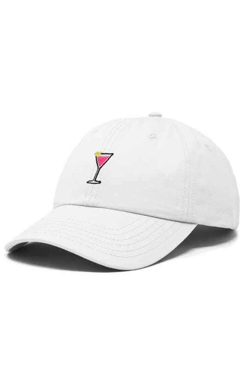 Dalix Cosmo Embroidered Casual Hat In White