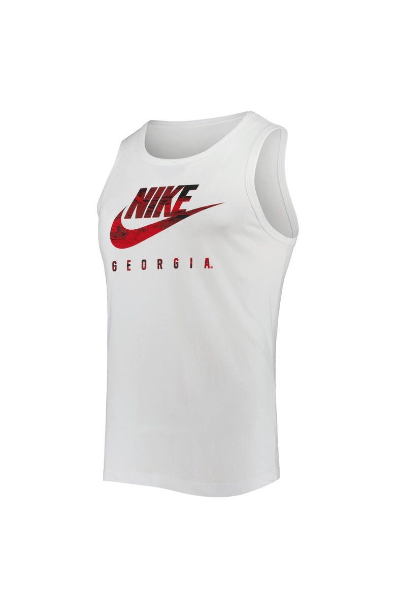Nike Men's Nike White Georgia Bulldogs Spring Break Futura Performance Tank Top, Alternate, color, White