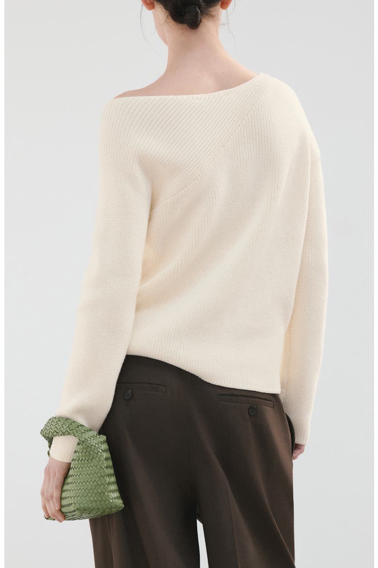 Boat Neck Sweater, Alternate, color, ECRU