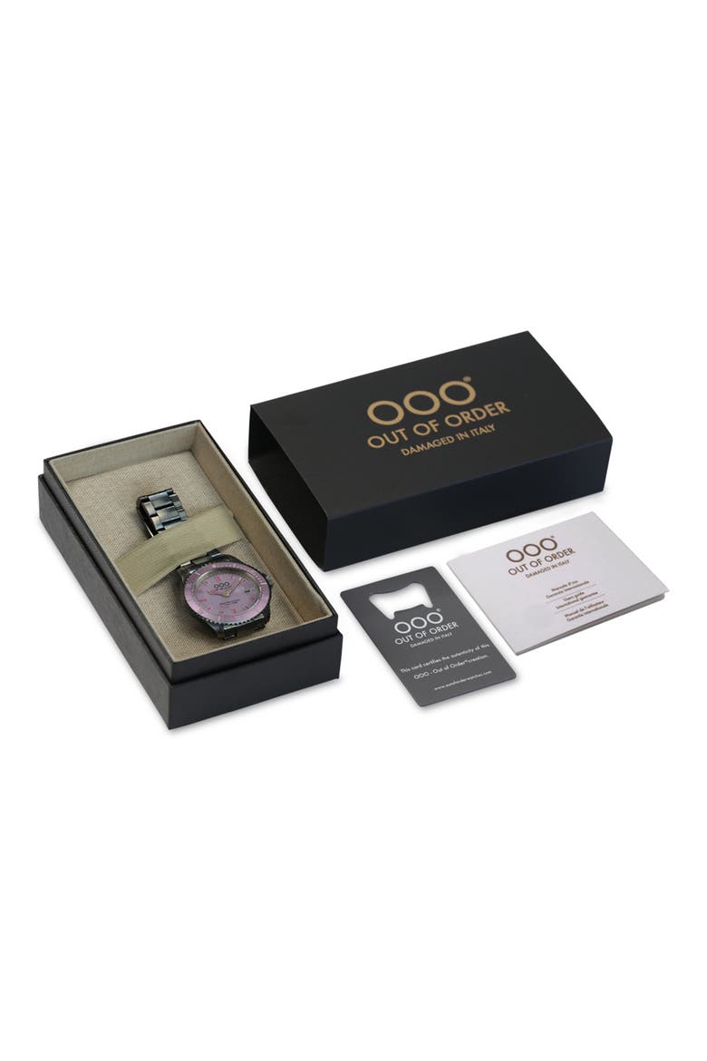 Casanova Bracelet Watch, 44mm, Alternate, color, LIGHT AND DARK PURPLE