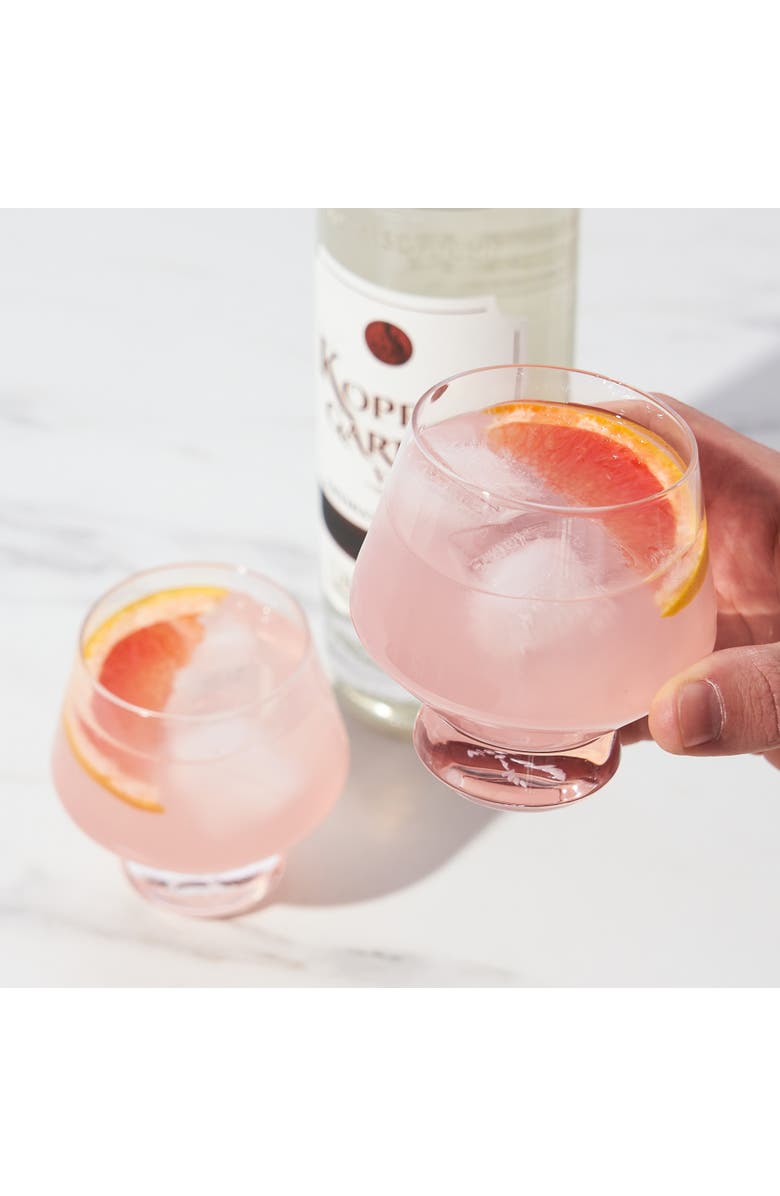 Viski Raye Footed Crystal Punch Cups Set of 2, Alternate, color, Clear