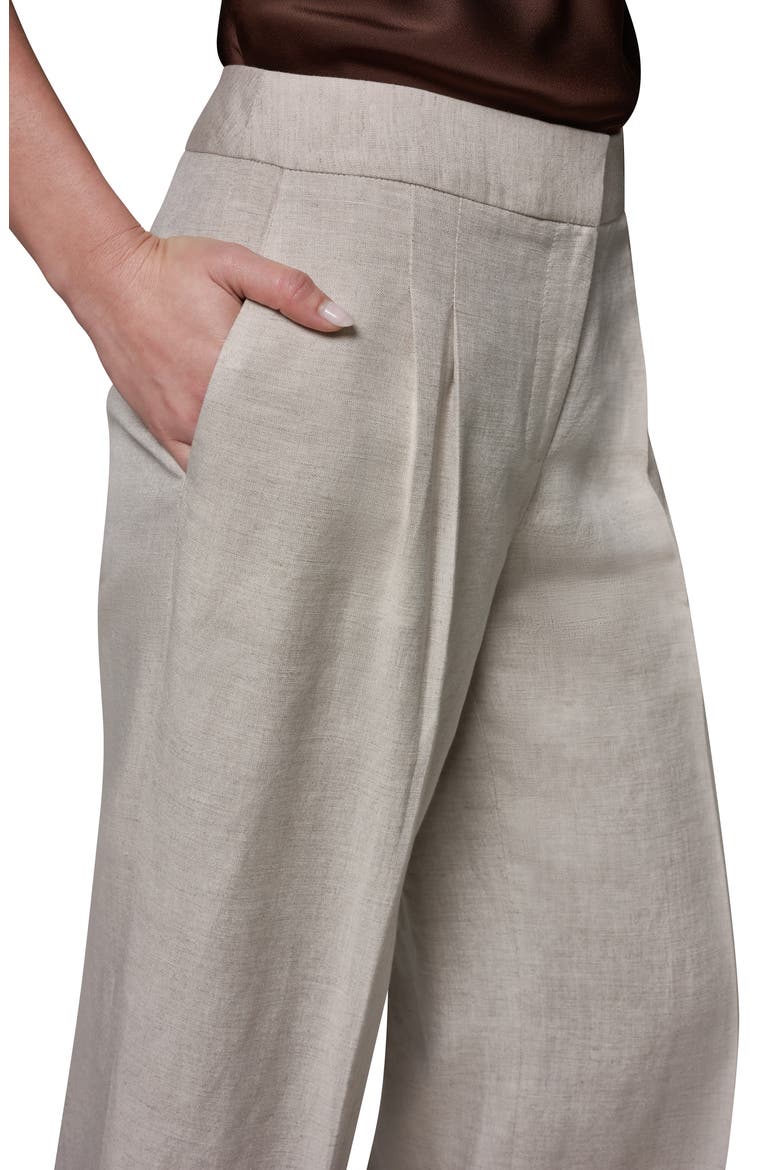 High Waist Wide Leg Pants, Alternate, color, FLAX