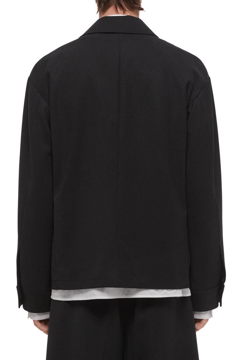 Wool Gabardine Jacket, Alternate, color, BLACK