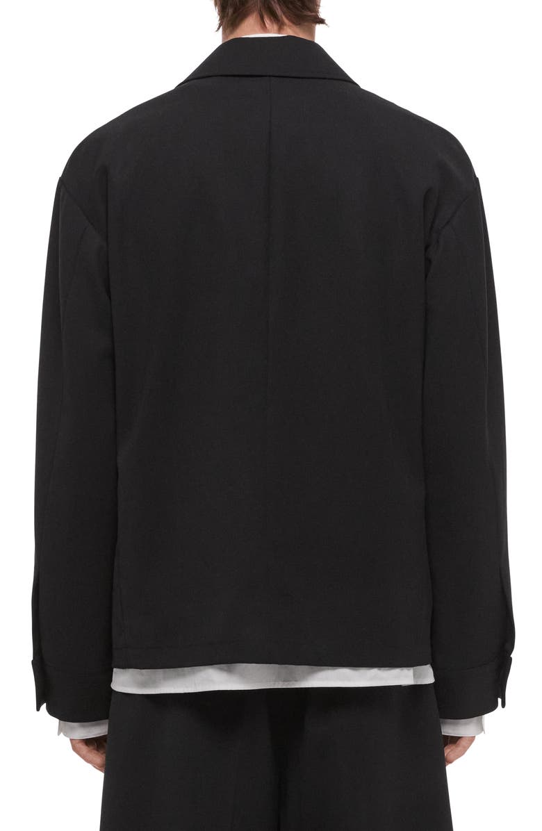 Helmut Lang Wool Gabardine Jacket, Alternate, color, Black
