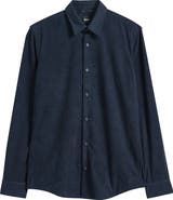 BOSS Roan Kent Corduroy Button-Up Shirt