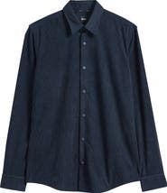 BOSS Roan Kent Corduroy Button-Up Shirt