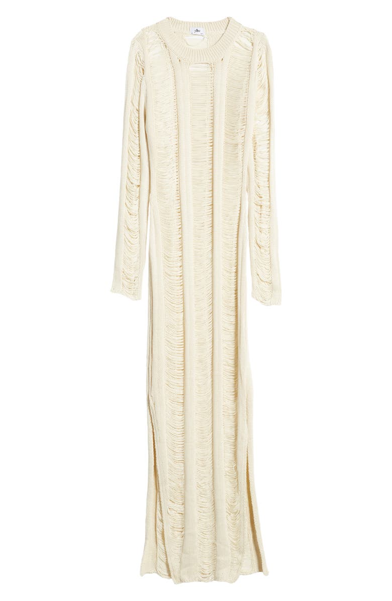 YELLOW THE LABEL Seychelles Sheer Long Sleeve Cover-Up Sweater Dress, Alternate, color, 