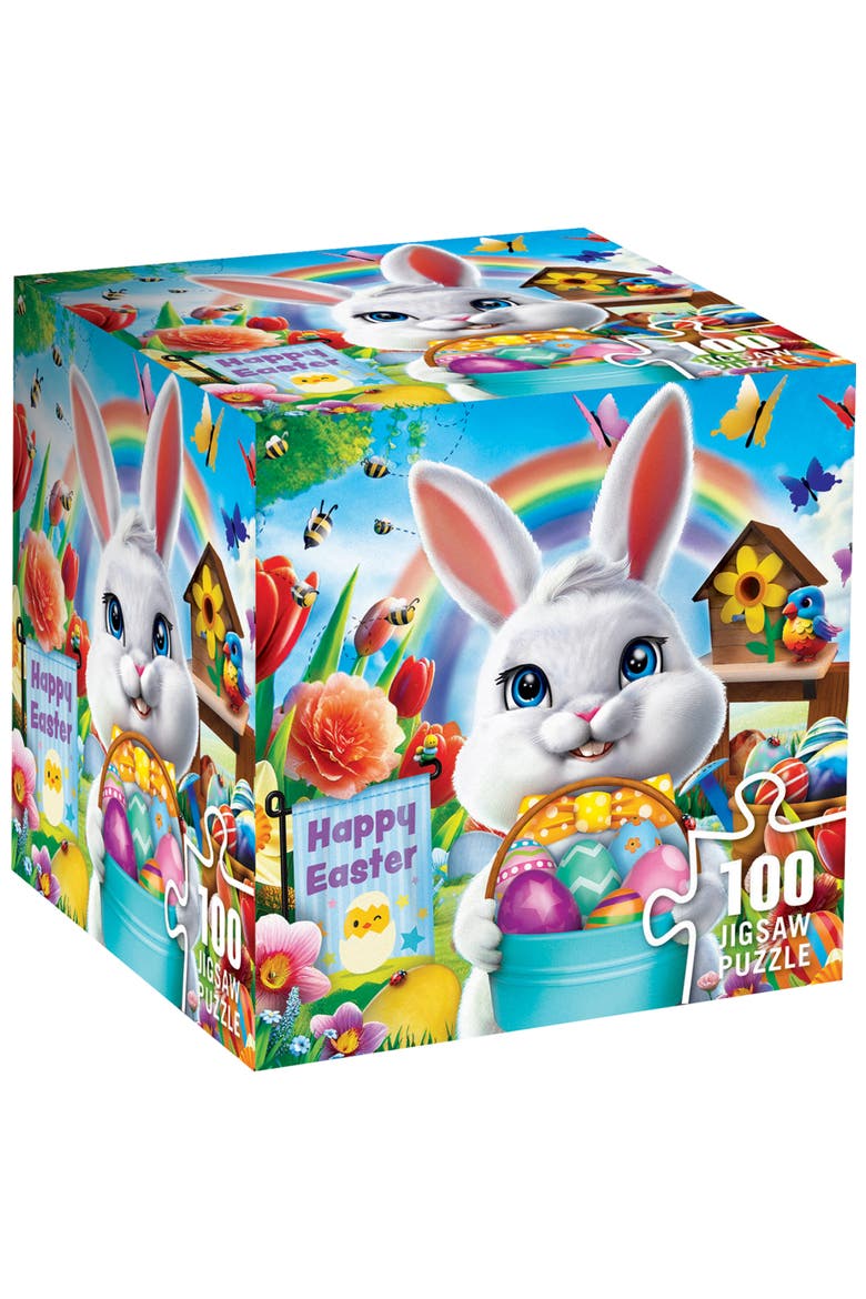 Easter Garden 100 Piece Square Puzzle, Main, color, Multicolor