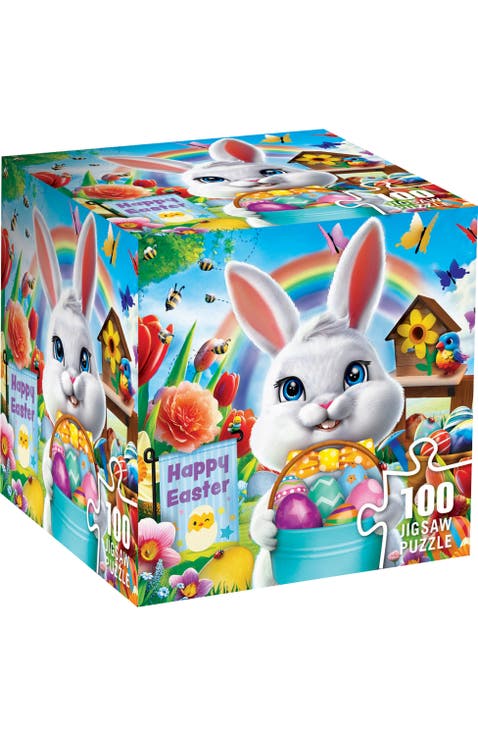 Easter Garden 100 Piece Square Puzzle