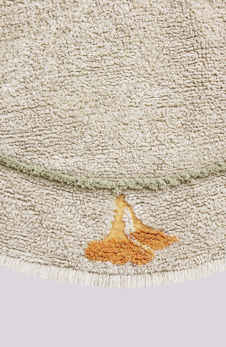 Lorena Canals Chanterelle Washable Area Rug, Alternate, color, Olive Natural Honey