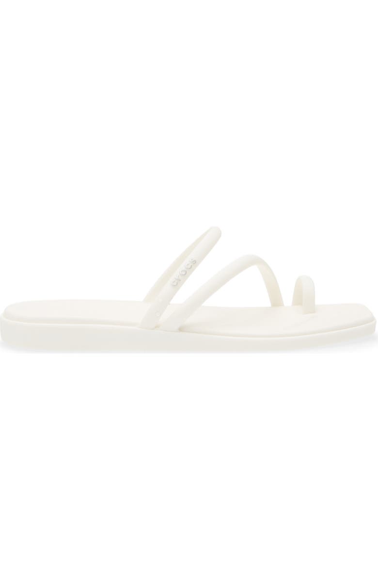 CROCS Miami Toe Loop Sandal, Alternate, color, Chalk