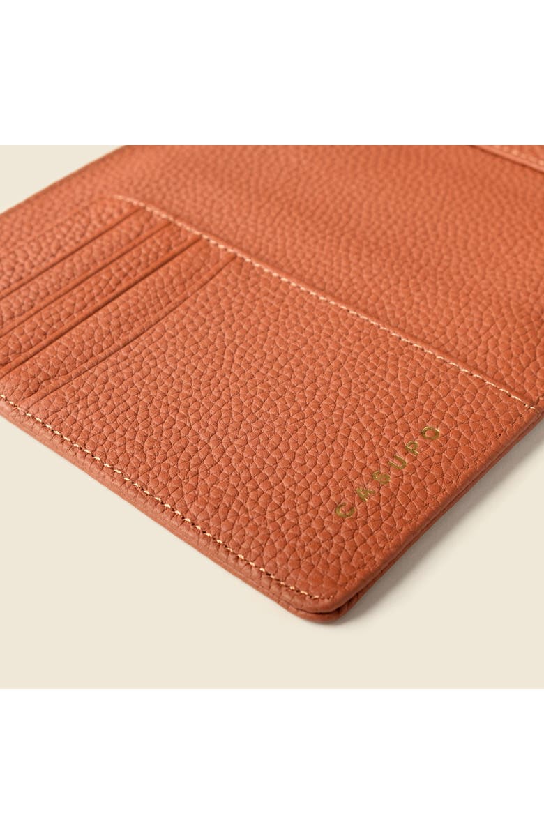 Casupo Leather Passport Wallet with RFID Protection, Alternate, color, Natural