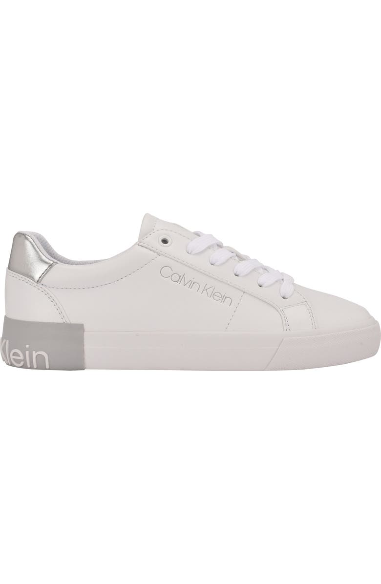 Calvin Klein Cathee Faux Leather Sneaker, Alternate, color,