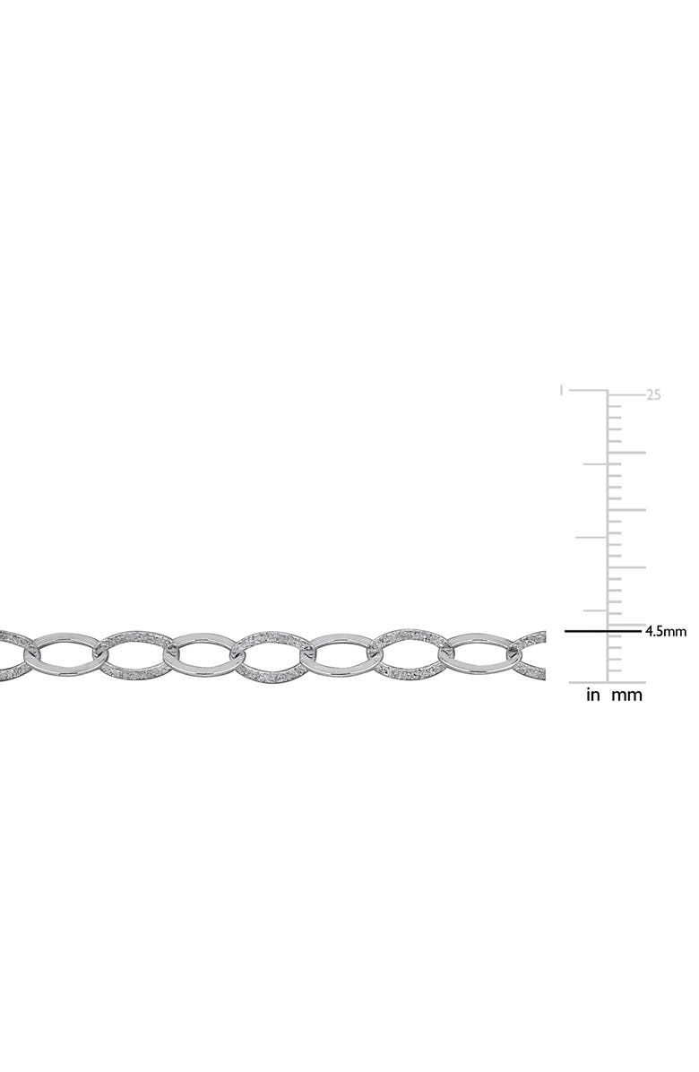 DELMAR Oval Link Chain Necklace, Alternate, color, Silver