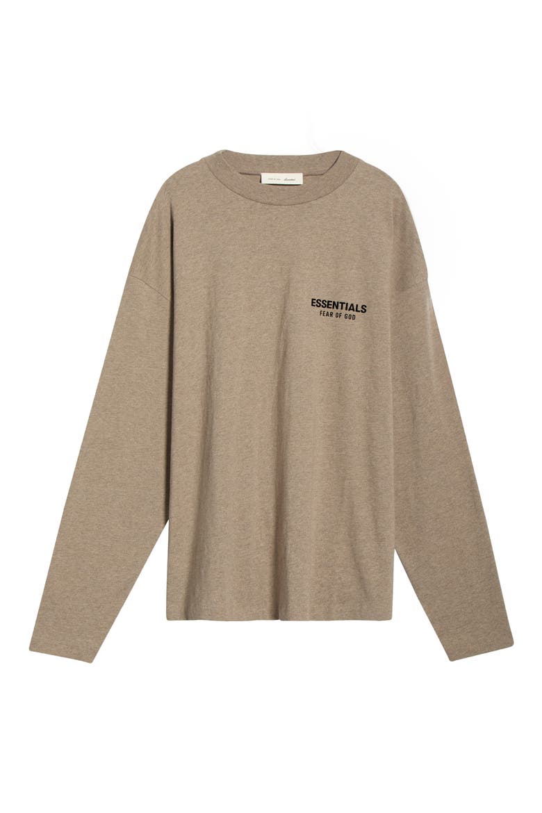 Classic Fit Long Sleeve Cotton Logo T-Shirt, Alternate, color, HOMESTEAD HEATHER
