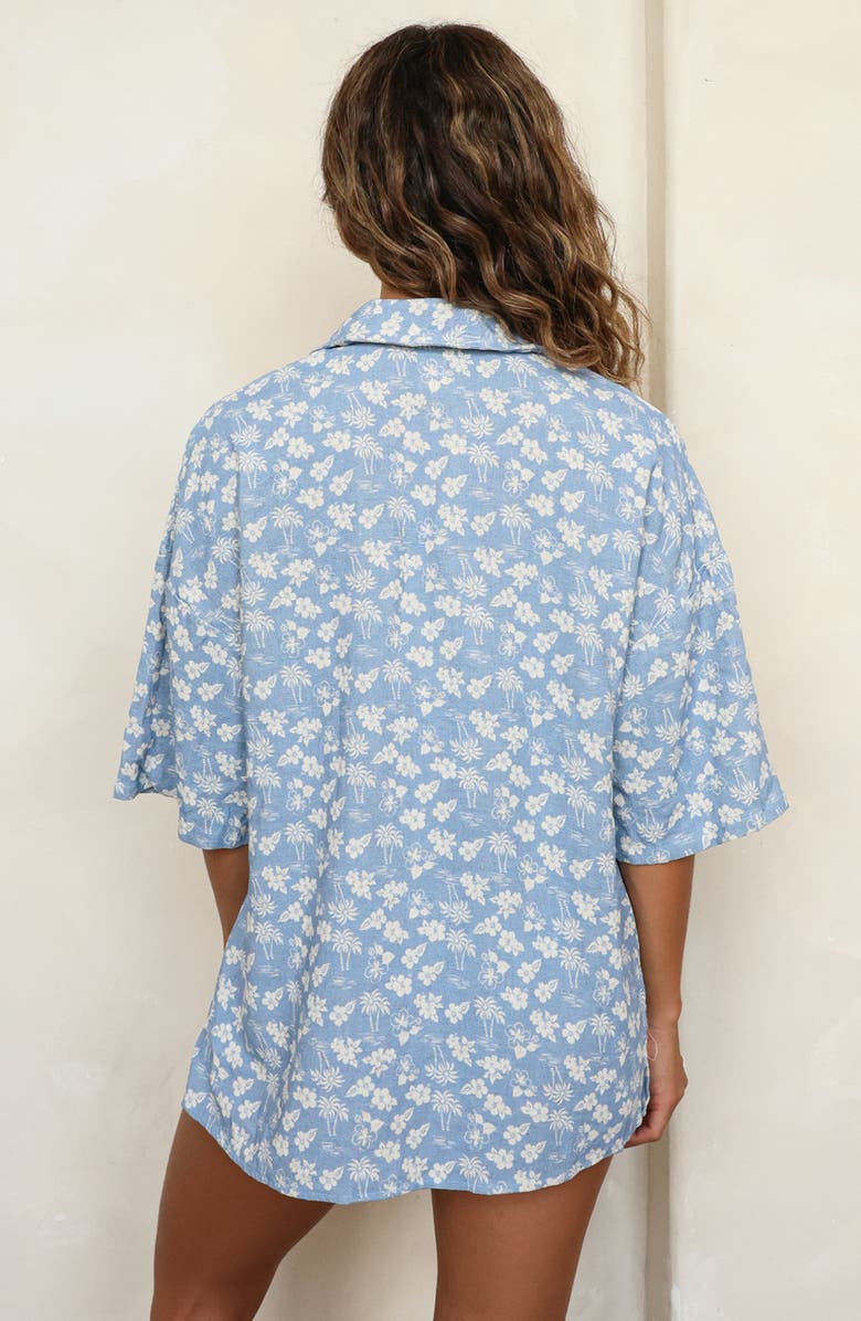 Dippin Daisys Hawaii Button-Up Top, Alternate, color, Ocean Spray