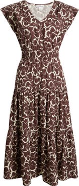 Nordstrom Tiered Poplin Maxi Dress