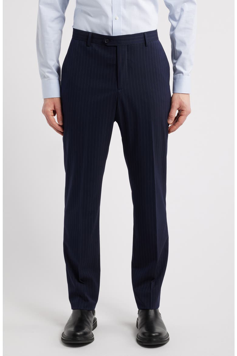Modern Fit Pinstripe Two-Piece Suit, Alternate, color, NAVY STRIPE