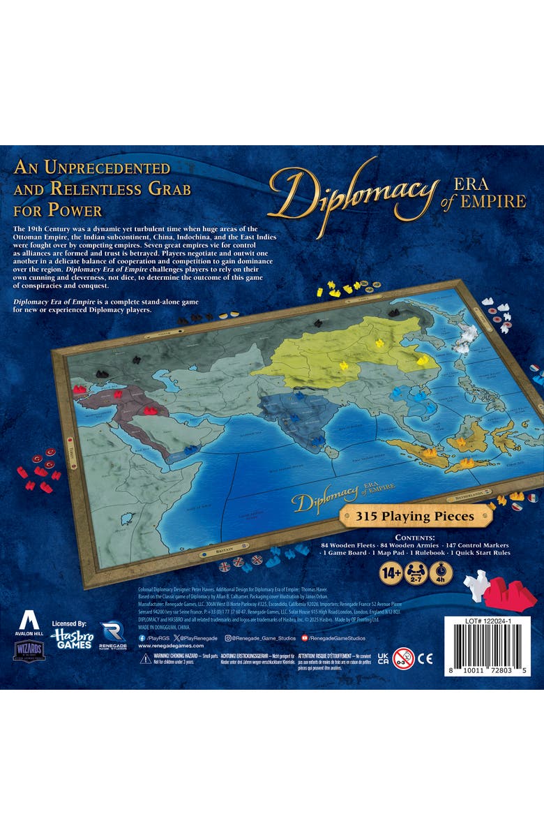 Renegade Game Studios Diplomacy Era Of Empire Board Game, Alternate, color, Multicolored
