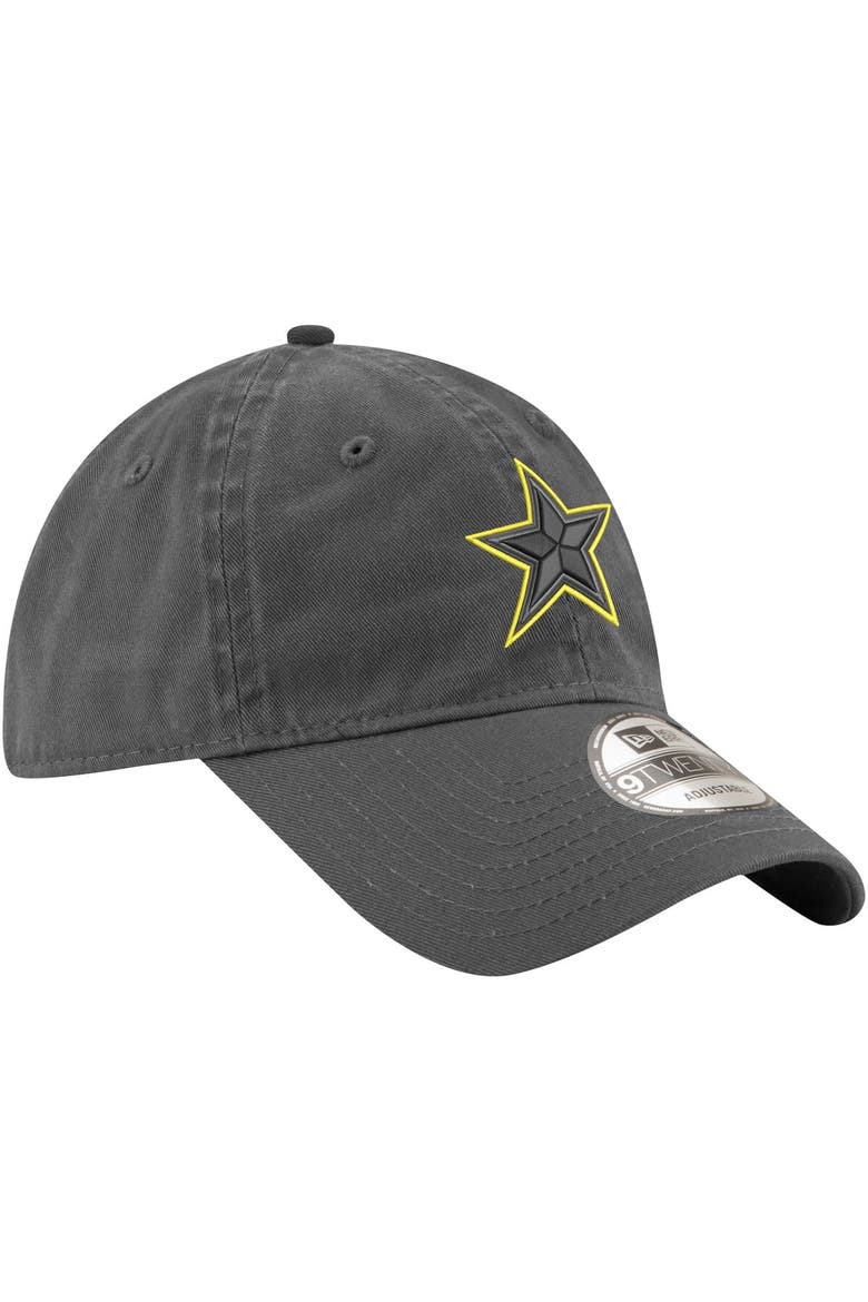 Men's New Era Graphite Dallas Cowboys Volt 9TWENTY Adjustable Hat, Alternate, color, Graphite