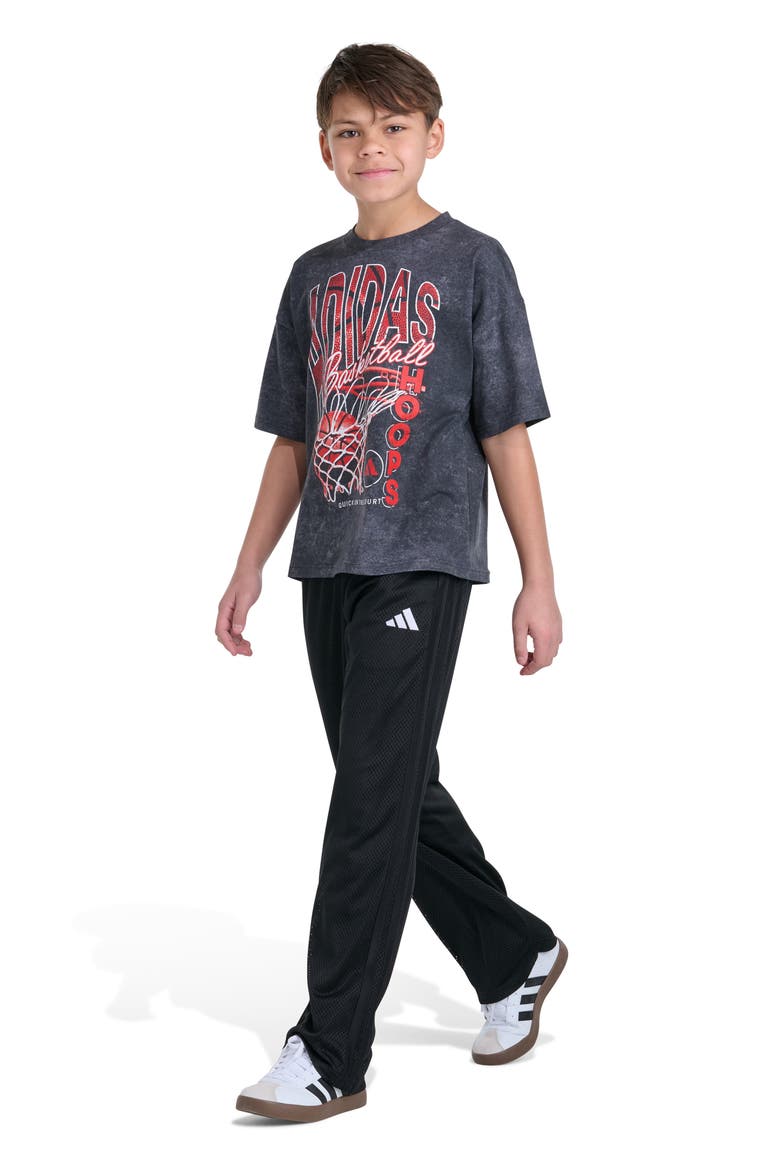 Kids' Basketball Cotton Graphic T-Shirt, Alternate, color, MEDIUM GREY