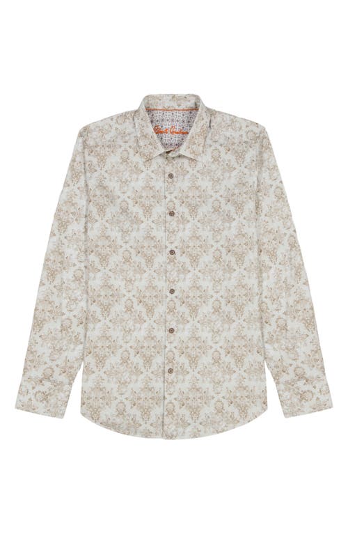 Robert Graham Delancey Damask Print Stretch Cotton Button-up Shirt In Pattern