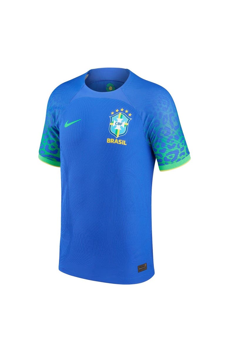 Nike Men's Nike Blue Brazil National Team 2022/23 Away Vapor Match Authentic Blank Jersey, Alternate, color, 