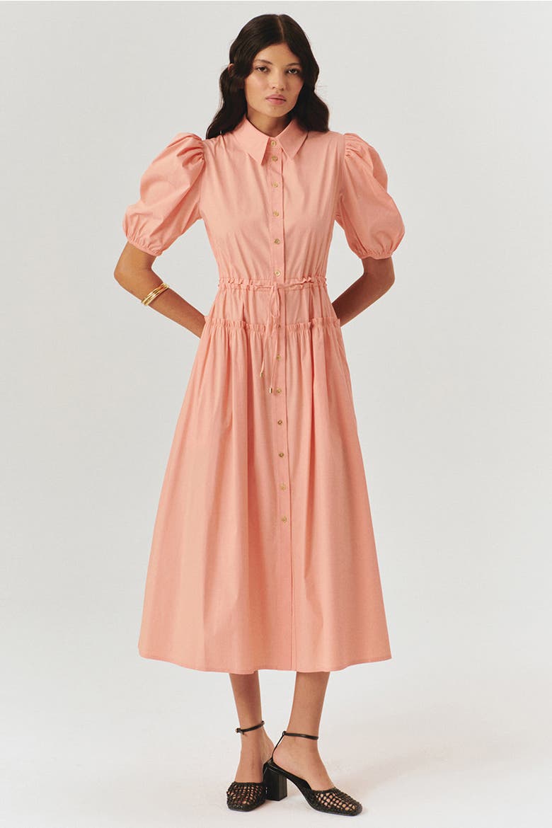 Kamryn Midi Dress, Main, color, SALMON