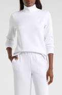 MPG Dreamweave Recycled Polyester Blend Mock Neck Sweatshirt