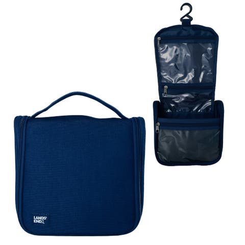 Small Hanging Toiletry Bag for Travel, Canvas Hanging Dopp Kit Hygiene Bag
