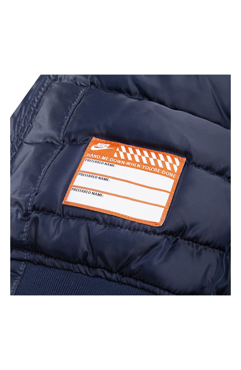 Nike Kids' Puffer Baseball Jacket, Alternate, color, Midnight Navy