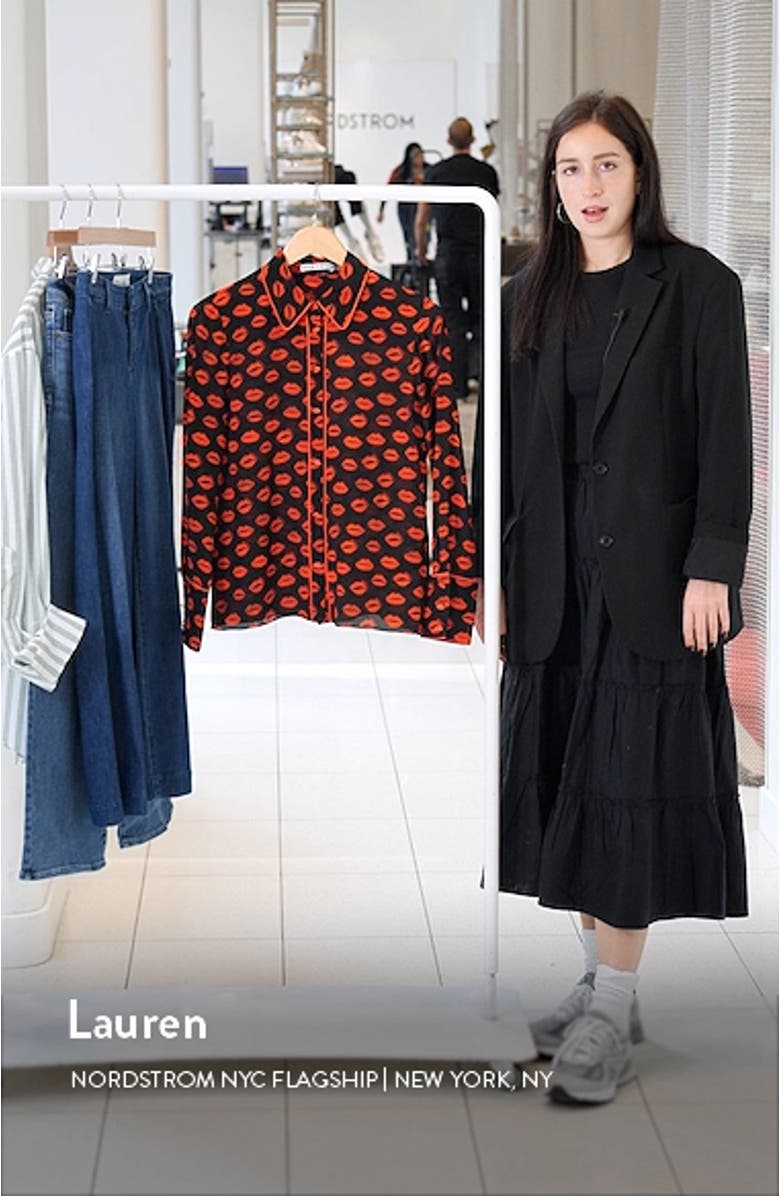 Willa Print Silk Shirt, sales video thumbnail