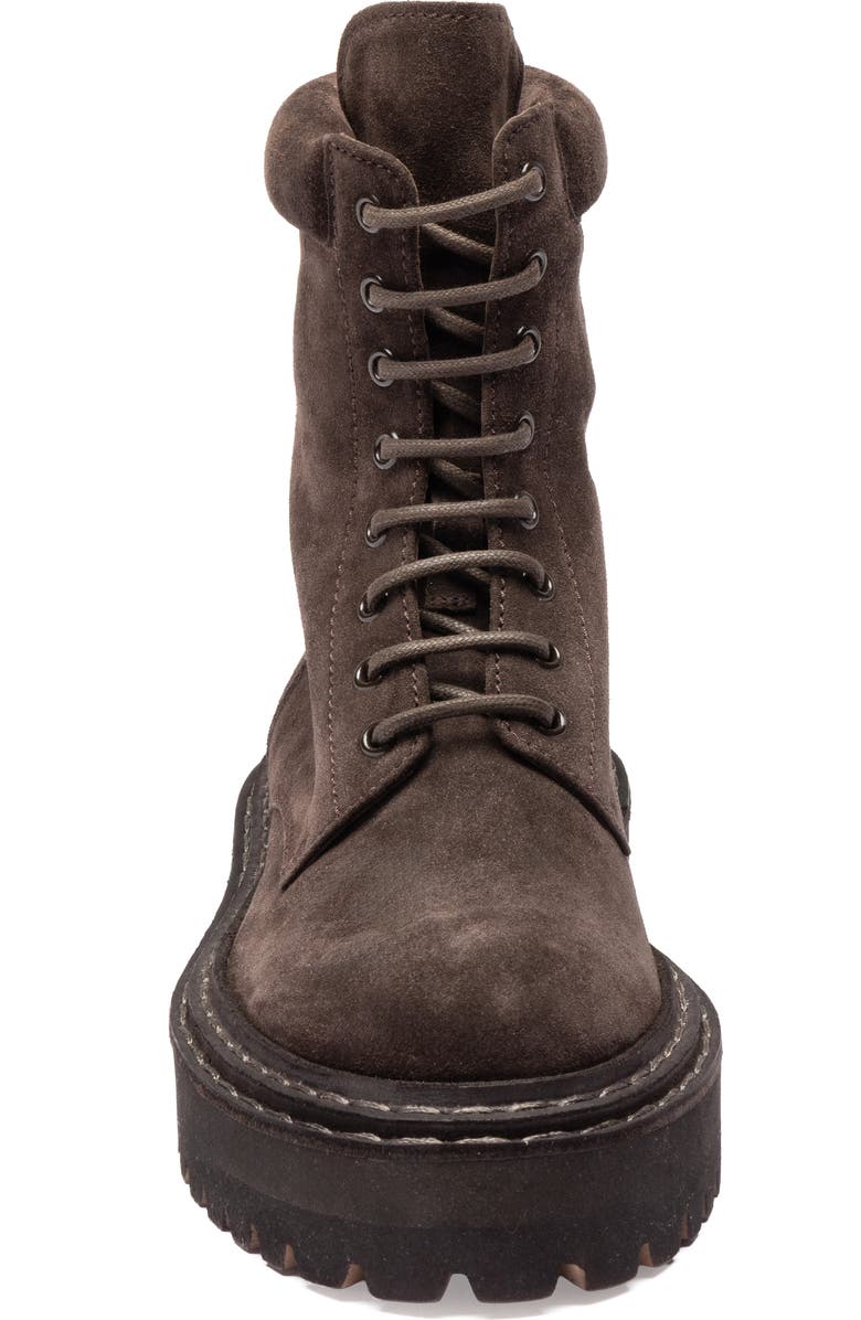 Officine Creative Blossom 006 Suede Block-Heel Bootie, Alternate, color, Dark Brown