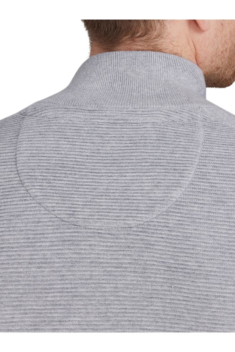 Classic Ribbed Quarter Zip Knit Jumper, Alternate, color, Grey