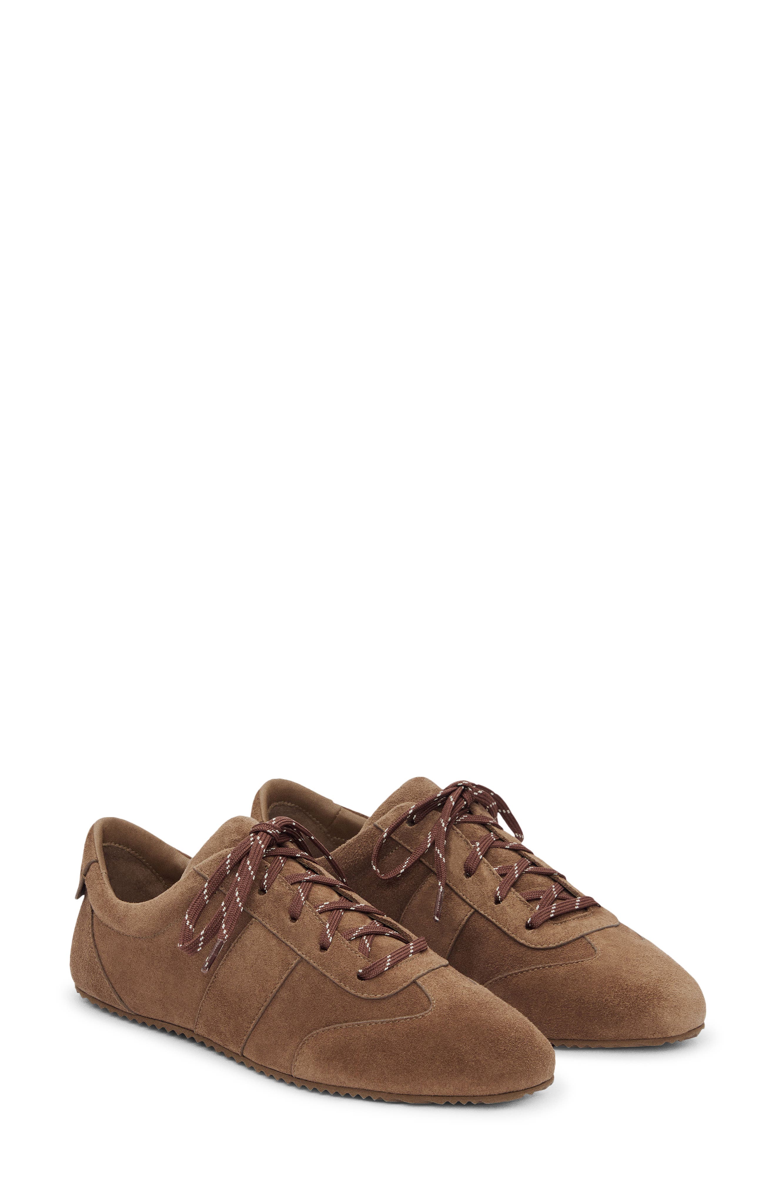 Reformation Terra Ballet Sneaker, Main, color, Farro Suede