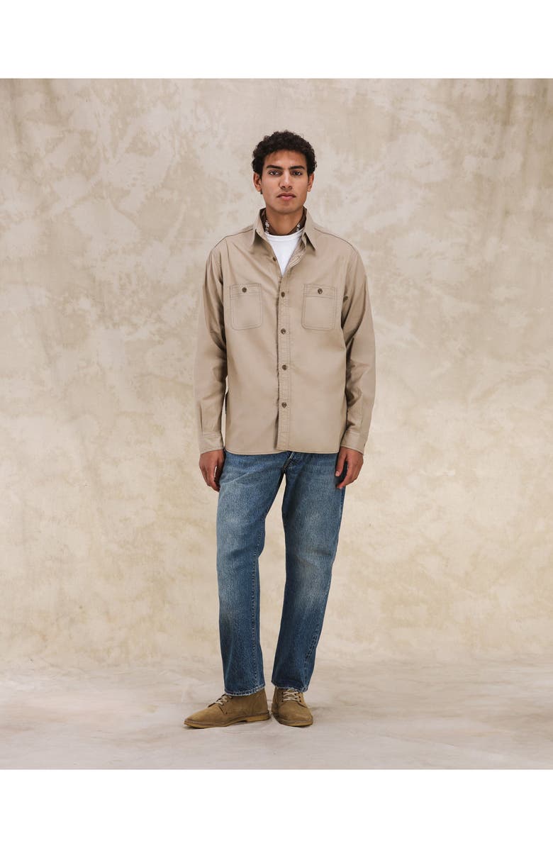 Fortela Otero Cotton Shirt, Alternate, color, Beige