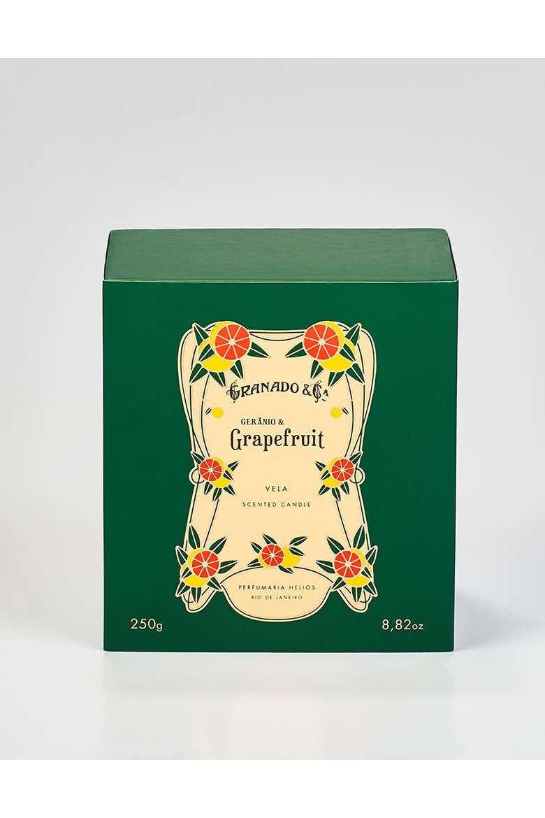 Gerânio & Grapefruit Scented Candle, Alternate, color, Clear