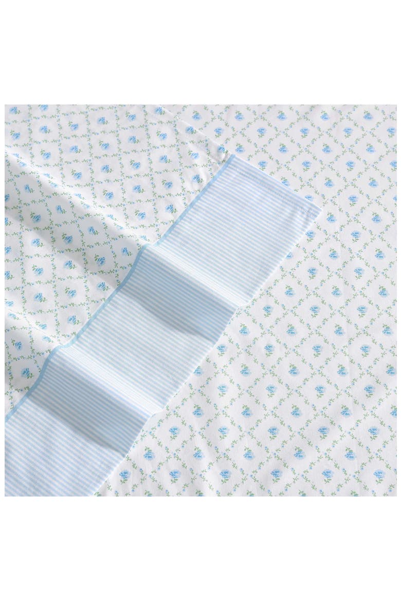 Kate Cotton Percale Sheet Set, Alternate, color, PASTEL BLUE