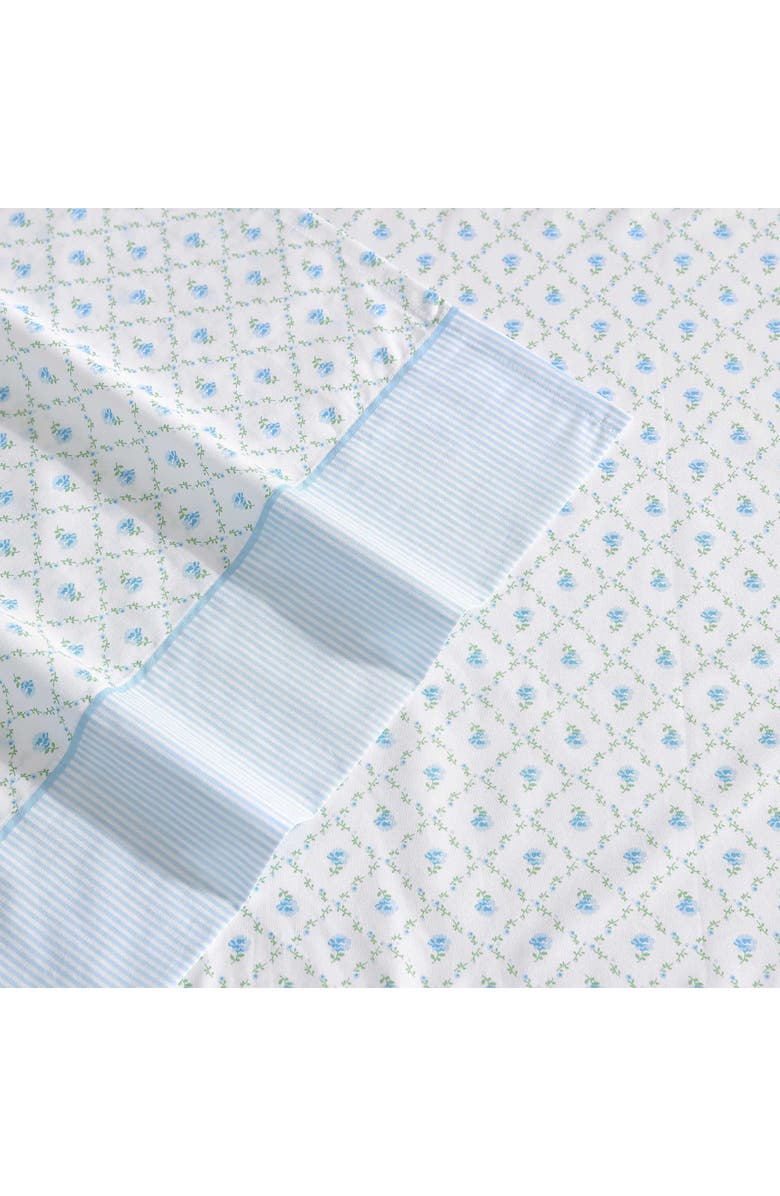 Laura Ashley Kate Cotton Percale Sheet Set, Alternate, color, Pastel Blue