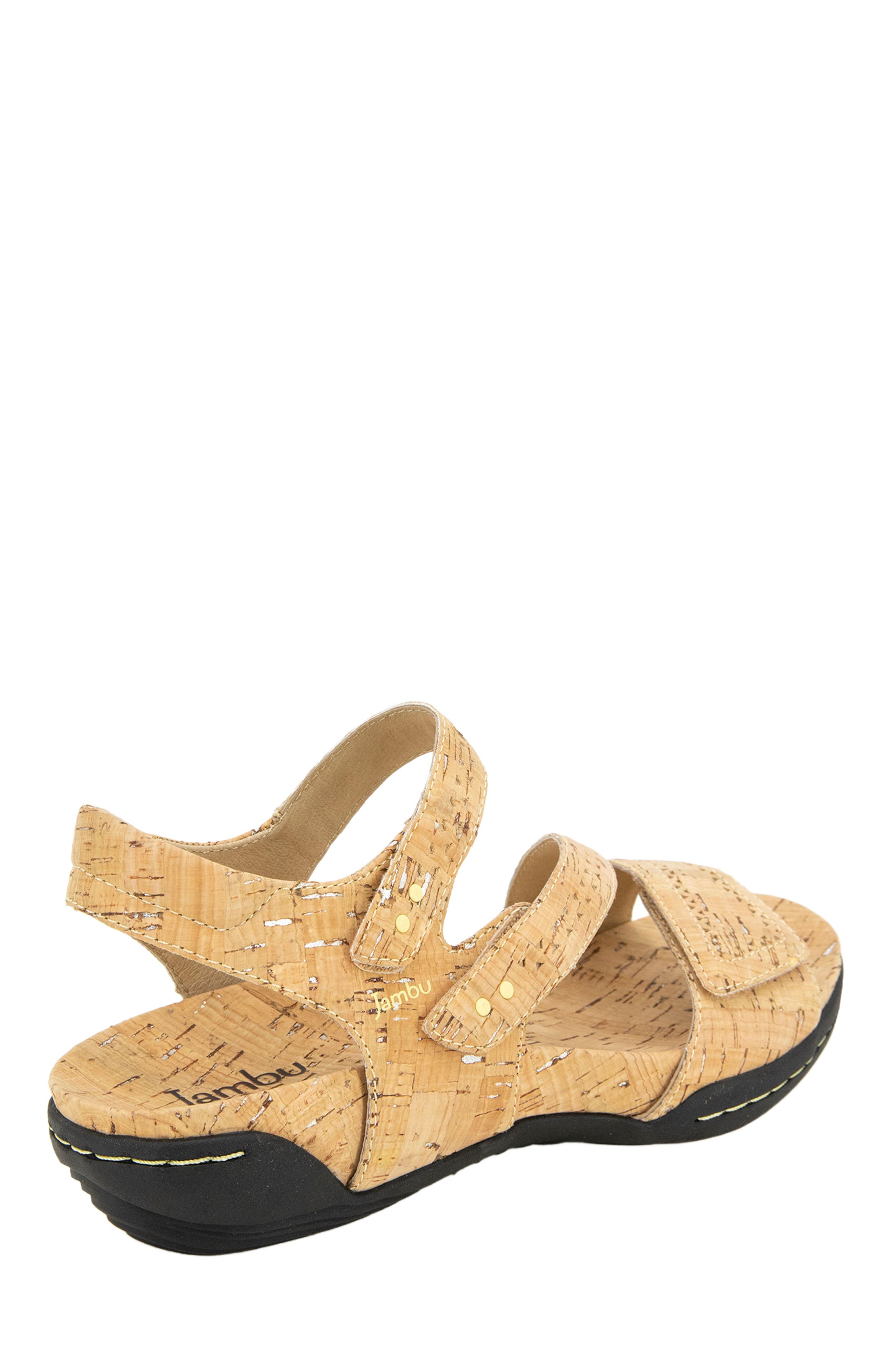 Makayla Casual Flat Sandal, Alternate, color, CORK SHIMMER