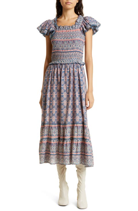 Parker Mixed Paisley Cotton Dress
