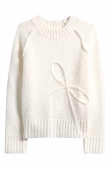 Kids' Bow Soutache Pullover Sweater