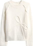 MARGAUX AND LEXI Kids' Bow Soutache Pullover Sweater