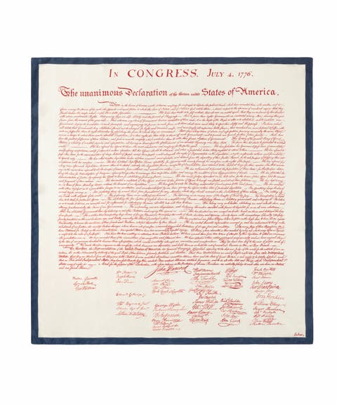 Declaration Of Independence Silk Square