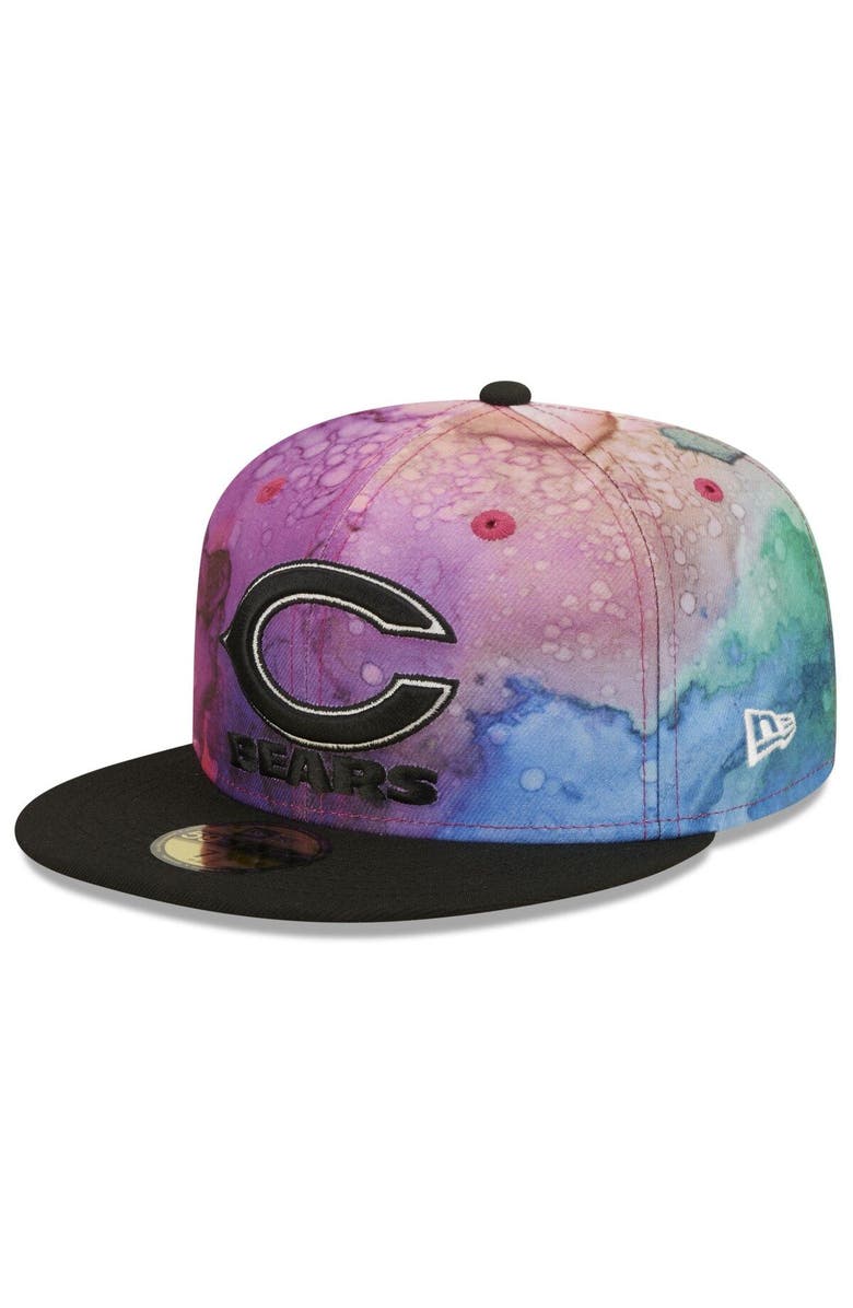 New Era Men's New Era Pink/Black Chicago Bears 2022 NFL Crucial Catch 59FIFTY Fitted Hat, Alternate, color,