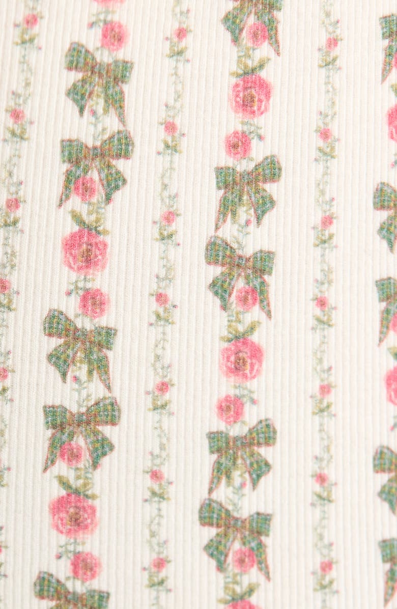 KILO BRAVA Print Babydoll Chemise, Alternate, color, Heirloom Rose