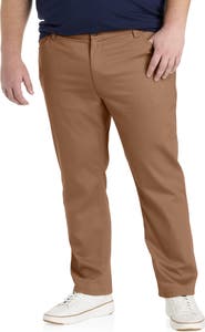 Oak Hill by DXL Big & Tall  Straight Fit 5-Pocket Tech Pants