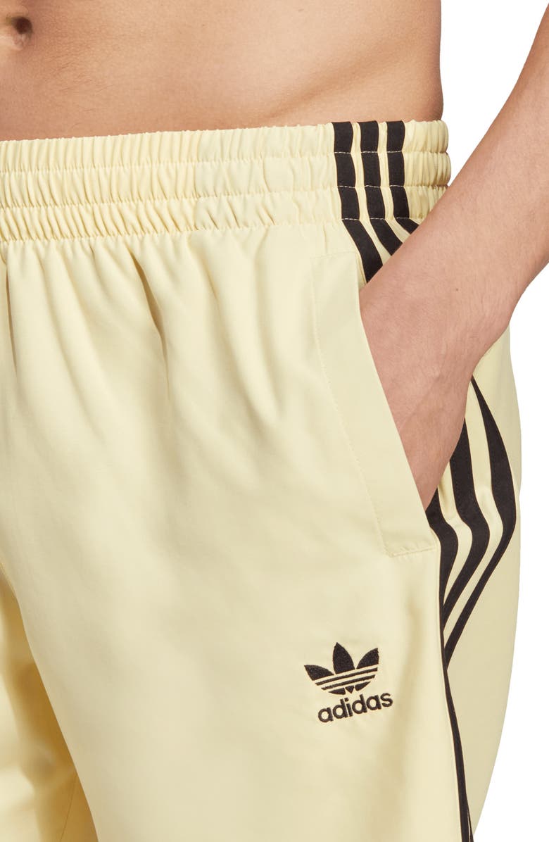 adidas Originals Trefoil Swim Trunks, Alternate, color, 