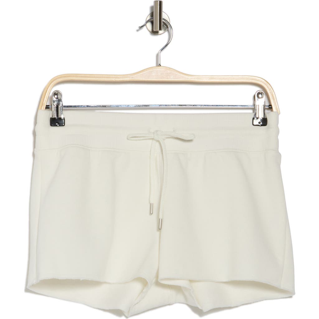 Abound Tie Waist Fleece Shorts In Ivory