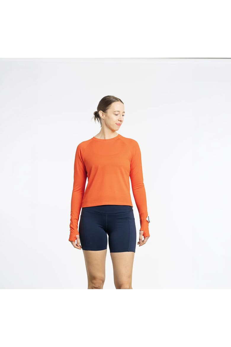 Flyout Boxy Long-Sleeve Shirt - Women's, Alternate, color, Sunburst